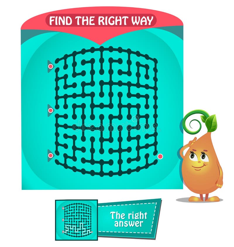 Find the right way labyrinth