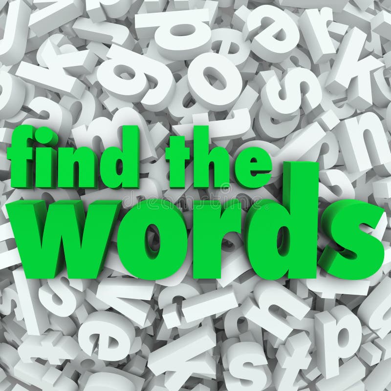 Find the Words in green letters on a background of letter tiles in a jumble or word search puzzle. Find the Words in green letters on a background of letter tiles in a jumble or word search puzzle