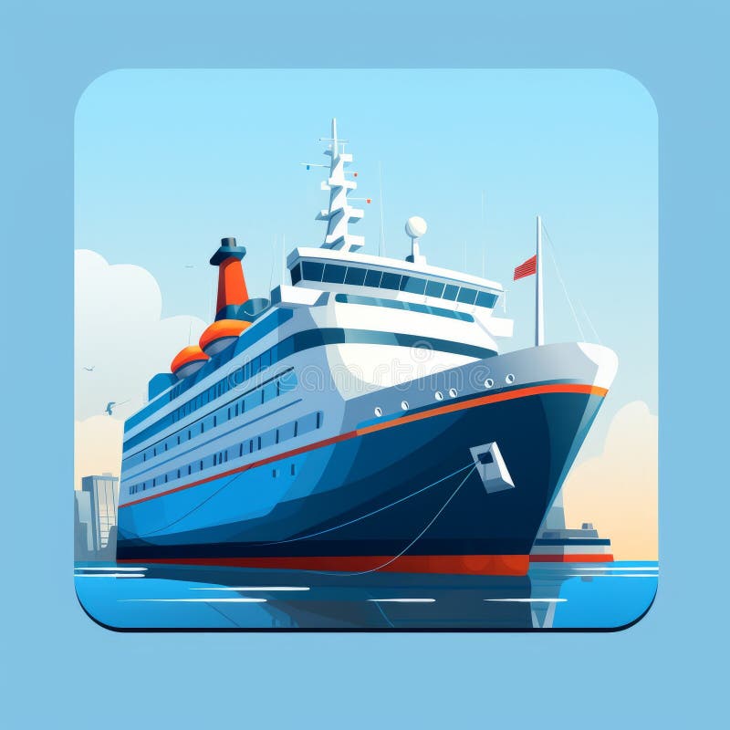 Find Your Ferry with Vector Style Ar App Stock Illustration ...