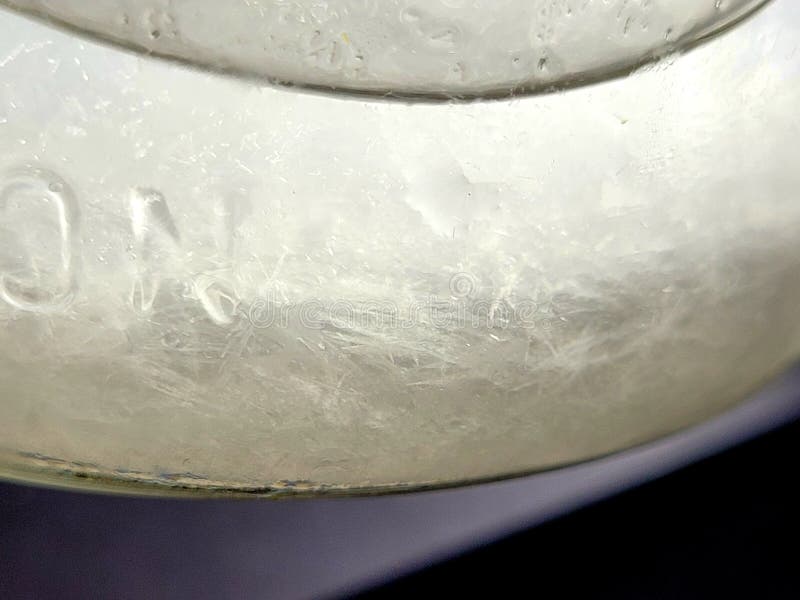 Crystal in storm glass stock image. Image of crystals 242364051