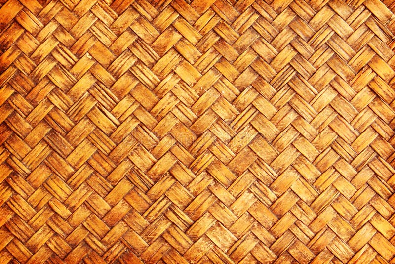 Fine del bambù tessuta Brown su struttura immagini stock libere da diritti Fine del bambù tessuta Brown su struttura immagini stock libere da diritti