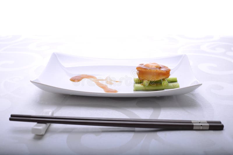Fine Dining of Abalone in a Restaurant Where Presentation is Important
