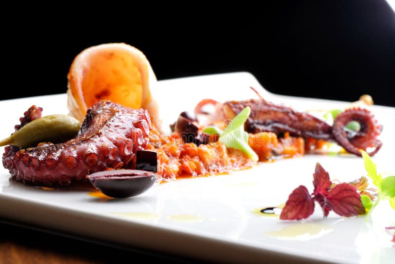 Fine Dining Seafood Appetizer Stock Image Image of fresh, kidney