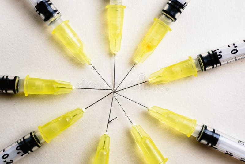 Fine Syringes for Use in Medicine Stock Image Image of medical