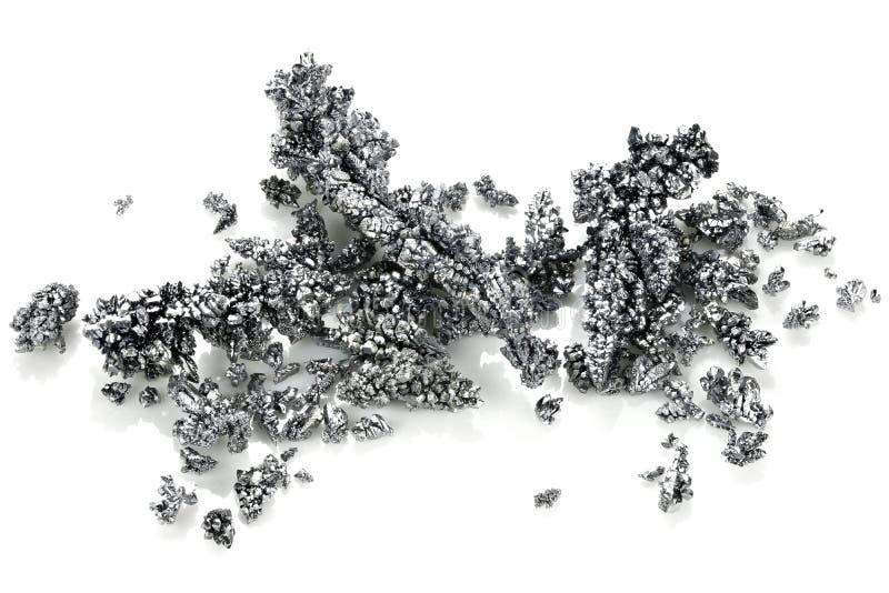 Vanadium Metal Crystal Isolated Stock Image Image of metal, chemistry