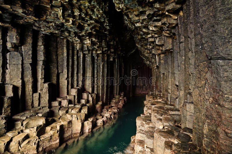 Fingals Cave - Staffa - Scotland royalty free stock images Fingals Cave - Staffa - Scotland royalty free stock images