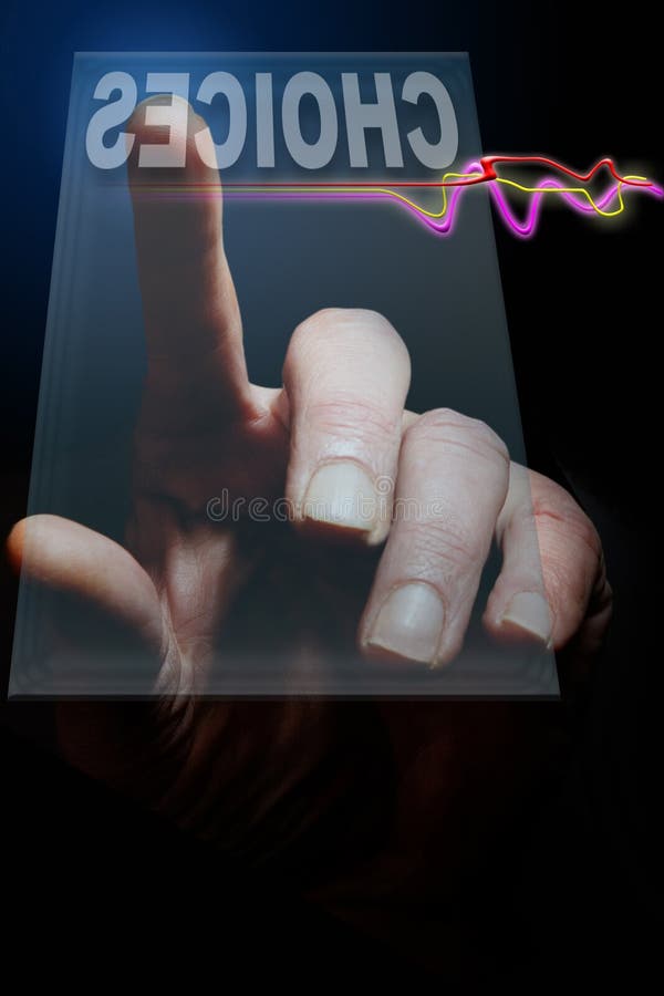 Finger Choice stock photos