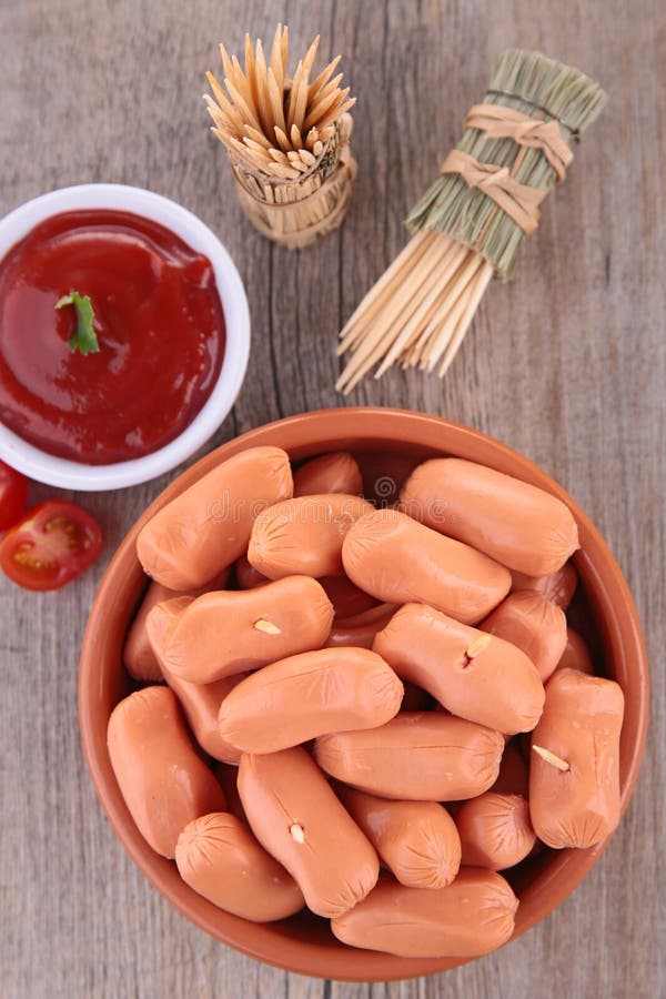 Sausage finger food stock image. Image of background 46402177