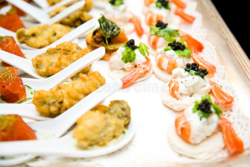 Finger food ready for the reception