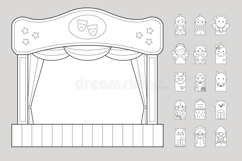 Printable Marionnettes conte merveilleux