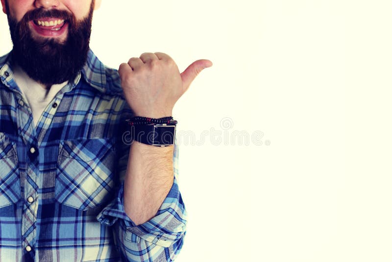 Finger masculino de la mano que muestra el torso fotografía de archivo libre de regalías Finger masculino de la mano que muestra el torso fotografía de archivo libre de regalías