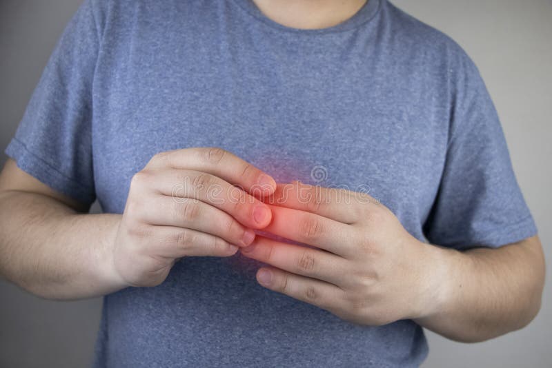 A Man Grows Fingers that Hurt and Pull. Arthritis or Arthrosis of the