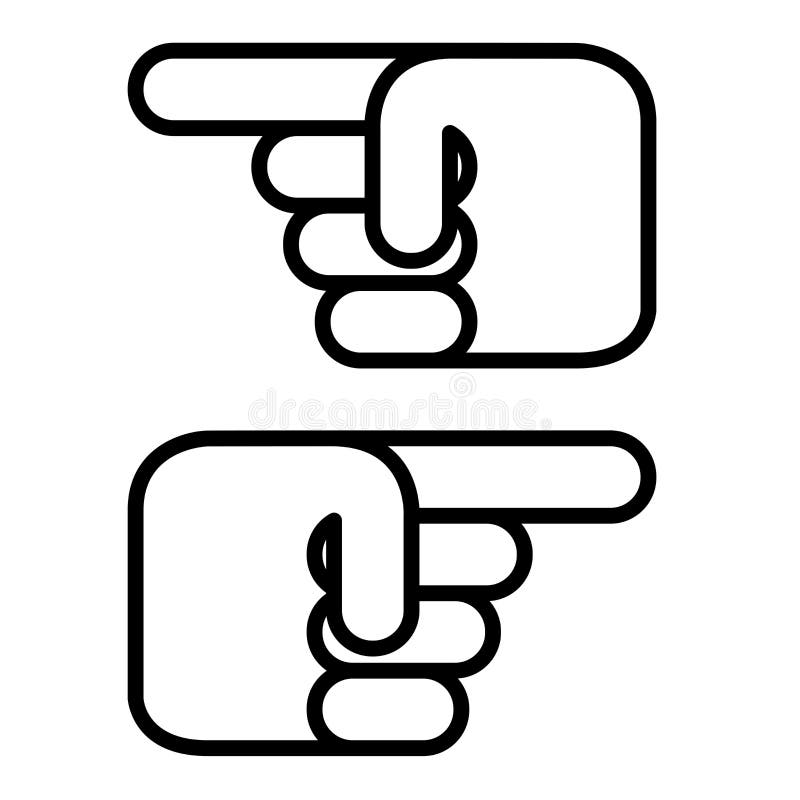 Finger point vector stock illustration