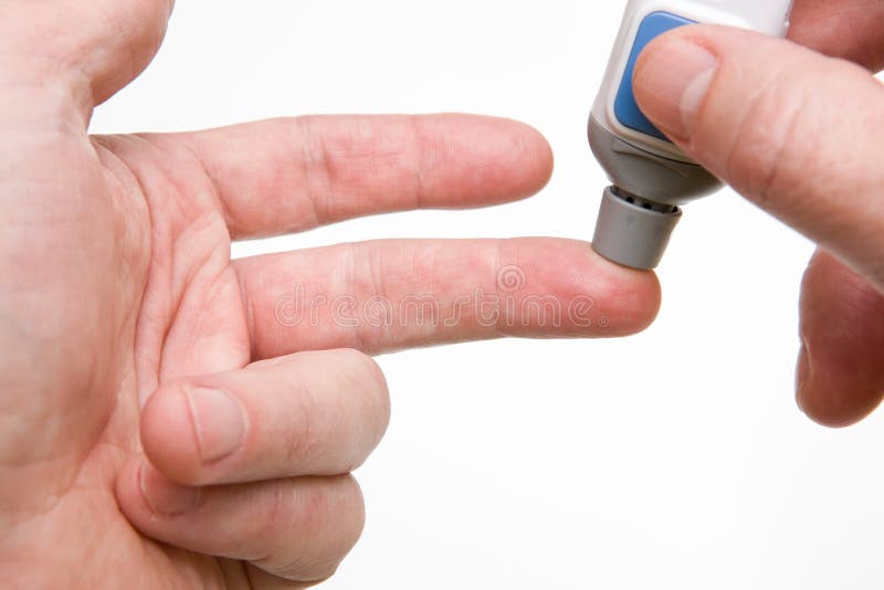 Finger for Blood Glucose Test Stock Image Image of high, diabetes