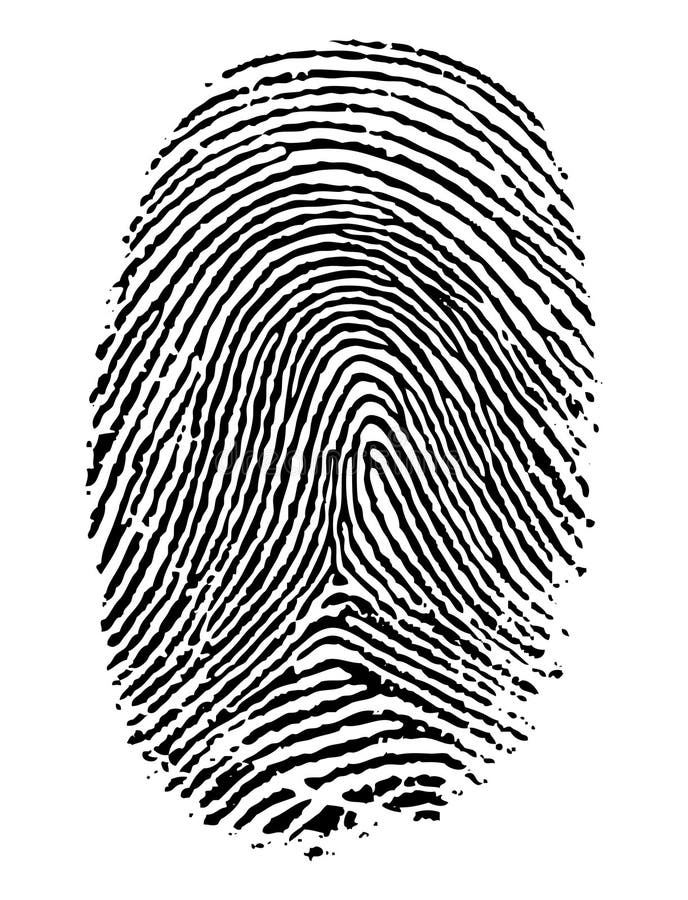 Finger print. royalty free illustration