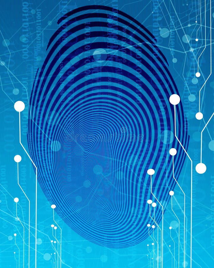 Finger print royalty free illustration