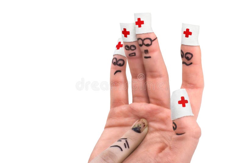 Artist Showing Love And Cross Tattoos On His Fingers Stock Photo - Download  Image Now - iStock