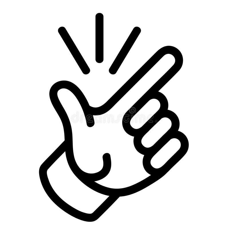 Finger Snap Vector Illustration by Crafteroks Stock Vector