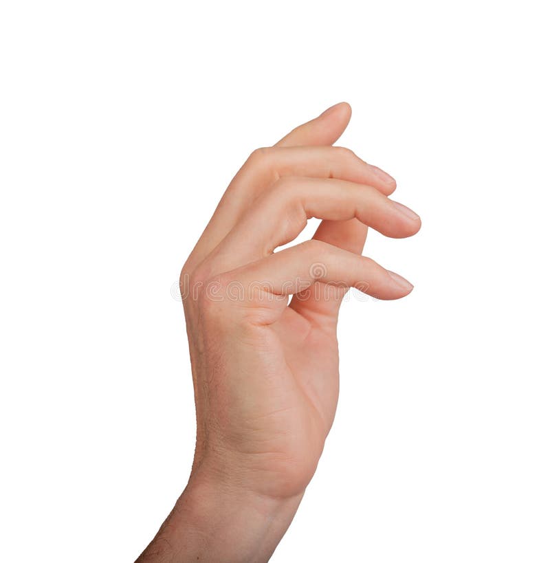 Finger touching, hand clicking gesturing. Index pointing , arm white interaction invisible. royalty free stock photography