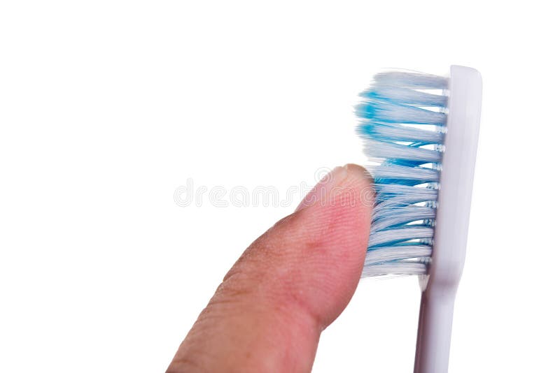 Finger touching soft and slim tapered toothbrush bristle