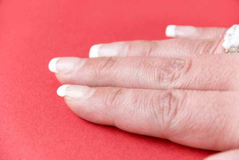 Fingernails of the 40-year-old woman, of course-wi