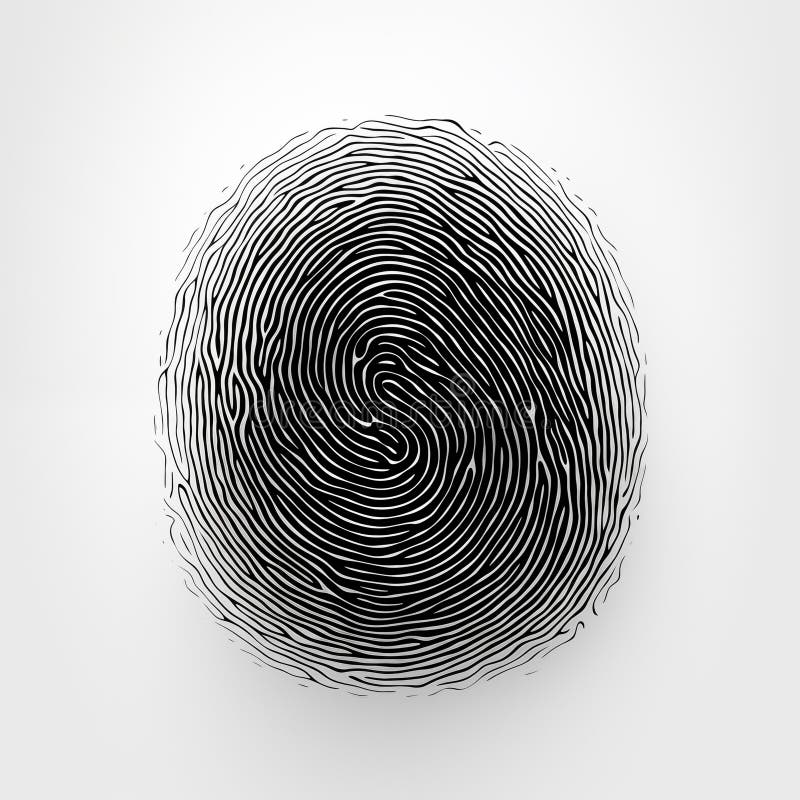 Fingerprint in black and white. High quality photo. Fingerprint macro stock images, royalty-free photos and pictures