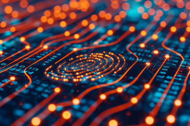 Fingerprint Scanner Digital Footprint Computer Security Safety Tracking