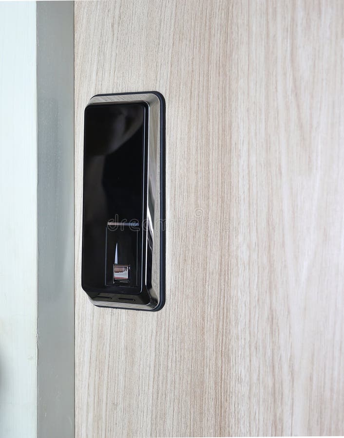 Fingerprint Used As an Identification Method on a Door Lock. Digital
