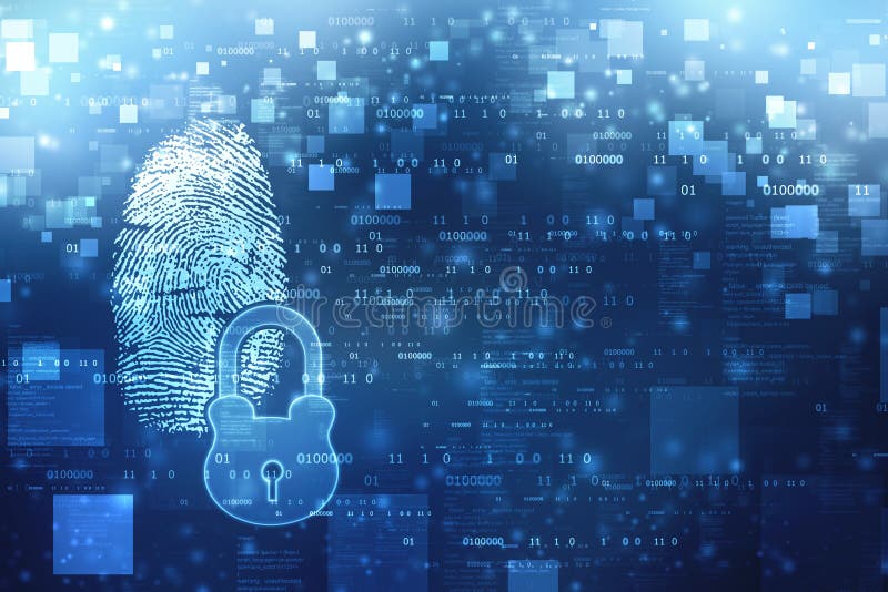Fingerprint система опознавания скеннирования, цифровая система безопасности с отпечатком пальцев и замок стоковая фотография rf Fingerprint система опознавания скеннирования, цифровая система безопасности с отпечатком пальцев и замок стоковая фотография rf
