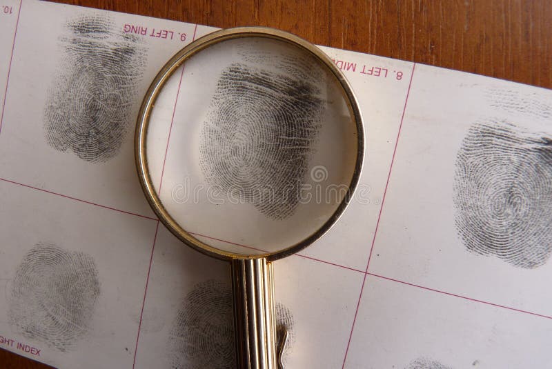Fingerprints examination stock image. Image of behaviour 84558503