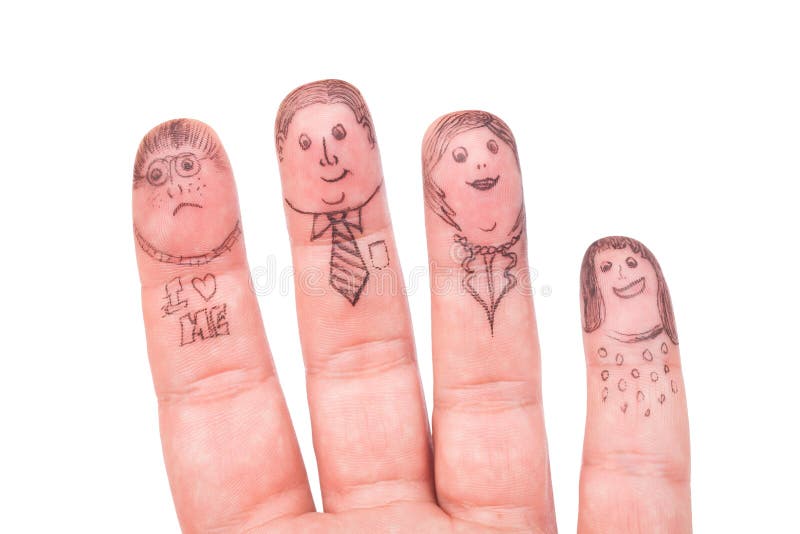 Fingers Family stock image. Image of happy, couple, business 41050373
