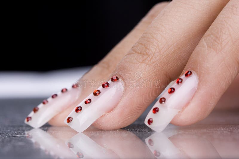 Fingers with Original Design Manicure Stock Image Image of care, beauty 14803383