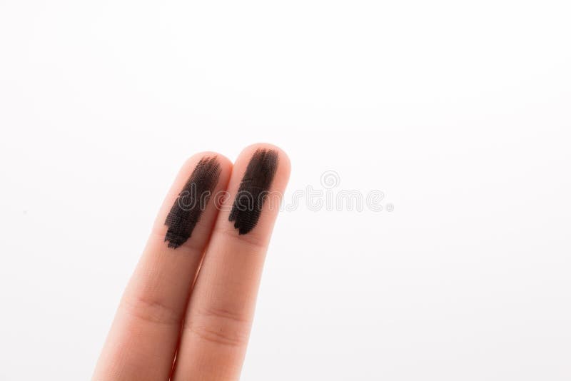 Fingers painted stock photo. Image of paint, painted 68601560
