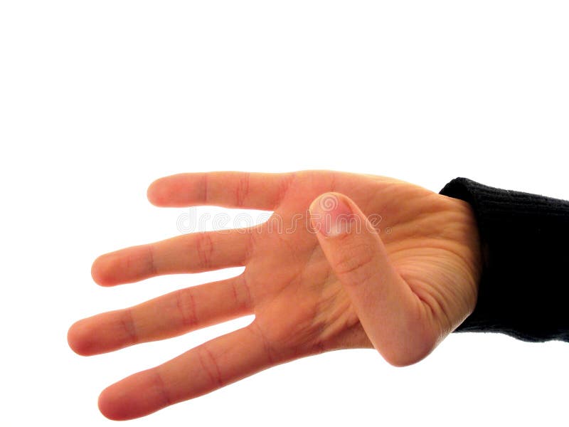 Fingerzahlen 4 stockfoto Fingerzahlen 4 stockfoto