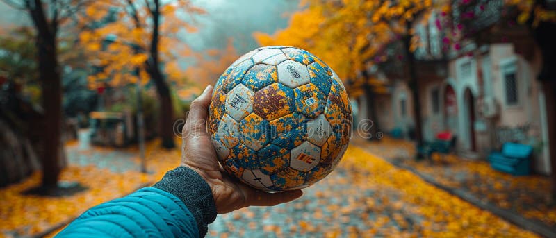 Fingers spinning a soccer ball, showcasing control and flair. AI generated. Fingers spinning a soccer ball, showcasing control and flair. AI generated