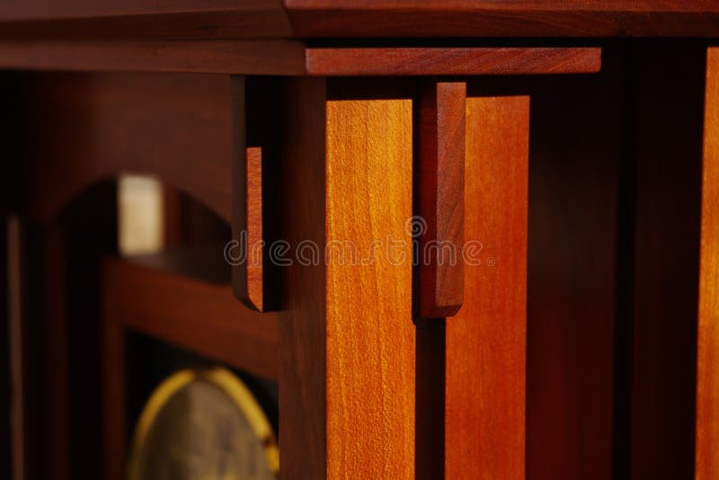 Finished Cherry Wood of a Clock Stock Image Image of abstract, cherry
