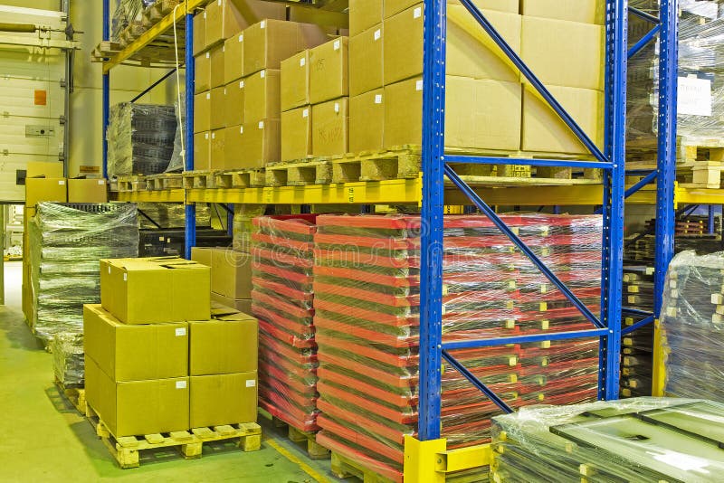 Finished Products Warehouse Stock Image Image of industrial, industry