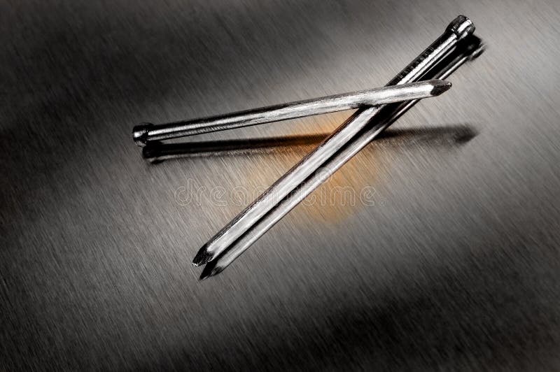 Finishing Nails stock photo. Image of fasten, stick, connect 509454