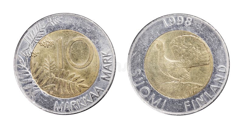 Finnish Coin royalty free stock image