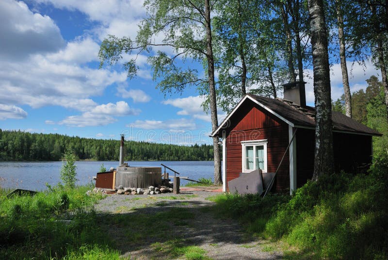 Finnish gorąca sauna balia