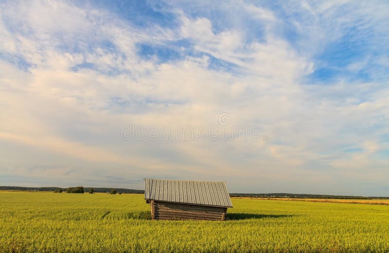 A Finnish Old Barn Country Barn Stock Image Image Of