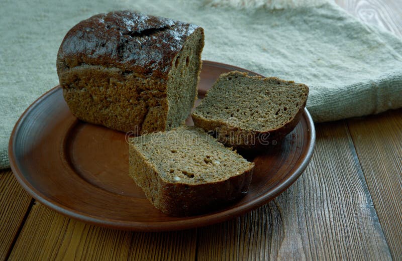 Finnish rye bread stock photo. Image of brown, slice 77612156