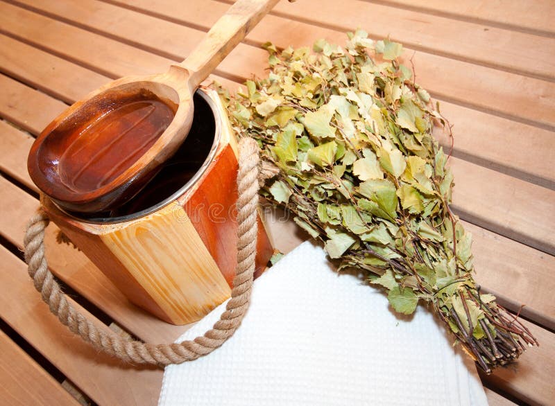 Finnish sauna stock image. Image of leaf, comfortable 16170311