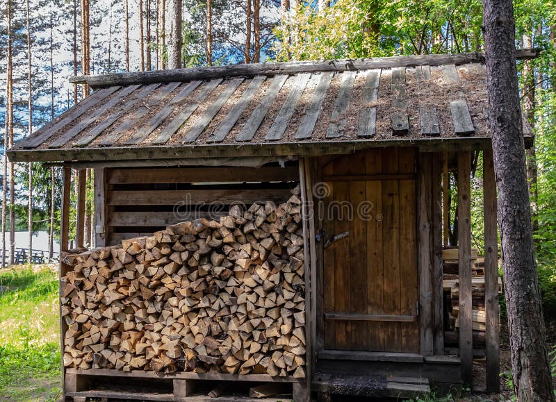 Finnish Wooden Sauna Log Cabin Stock Image - Image of care, bathe: 195056447