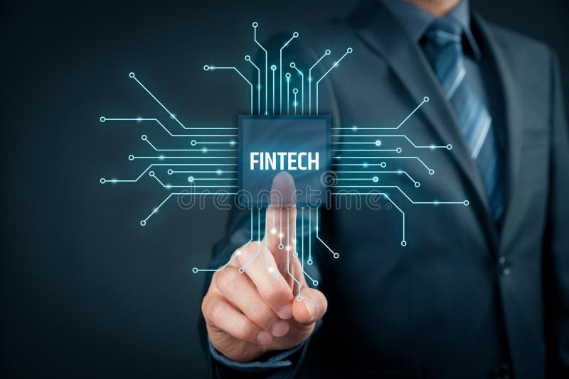 Fintech en financiële technologie royalty-vrije stock fotografie Fintech en financiële technologie royalty-vrije stock fotografie