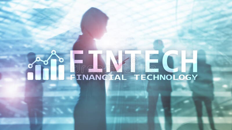FINTECH - Financial technology, global business and information Internet communication technology. Skyscrapers stock photo FINTECH - Financial technology, global business and information Internet communication technology. Skyscrapers stock photo