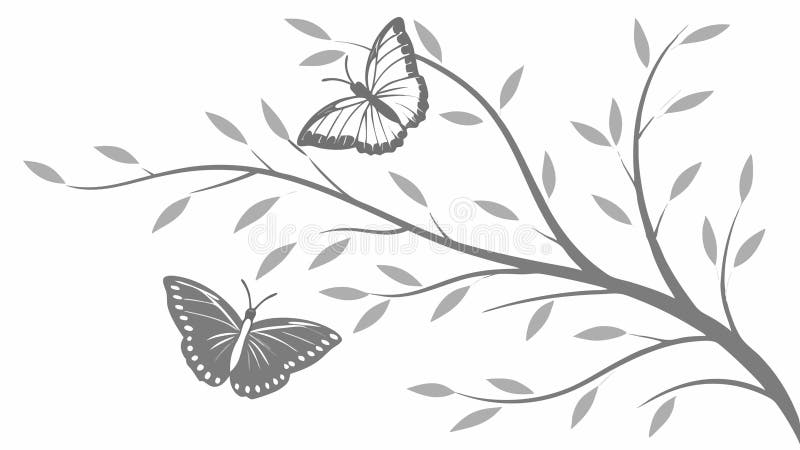 Fintvätt av fjäril på konsthjärtkonsvektorvektorn för konsthjärnscenvektor Generativ AI royaltyfri illustrationer