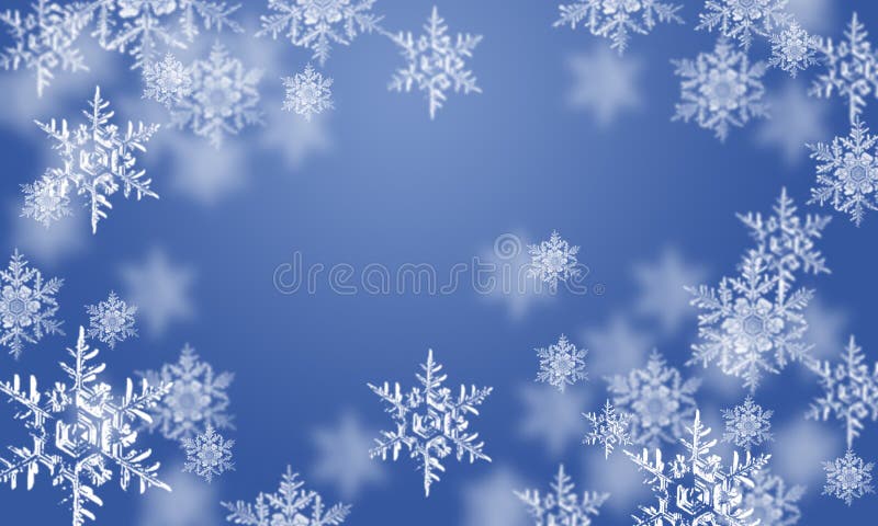 Fiocchi di neve illustrazione di stock Fiocchi di neve illustrazione di stock