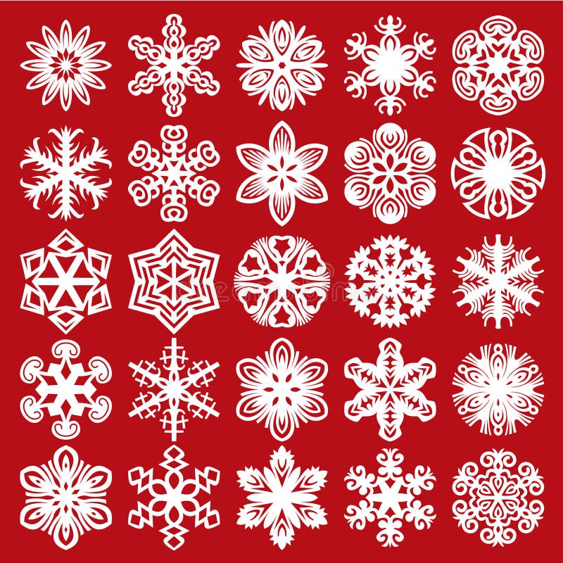 Fiocchi di neve sull'azzurro Bianco su rosso (metta 1) illustrazione vettoriale Fiocchi di neve sull'azzurro Bianco su rosso (metta 1) illustrazione vettoriale