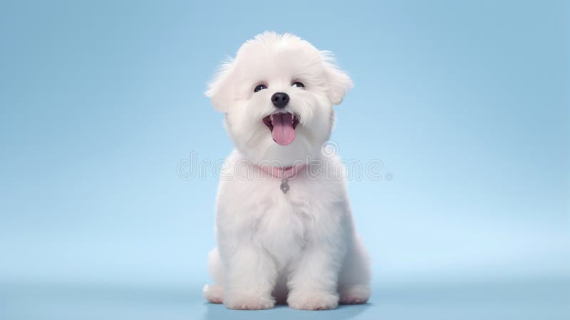 Fiocco di bichon illustrazione vettoriale
